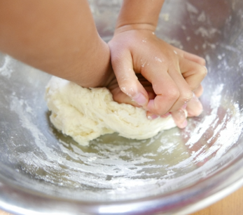 I am kneading dough.